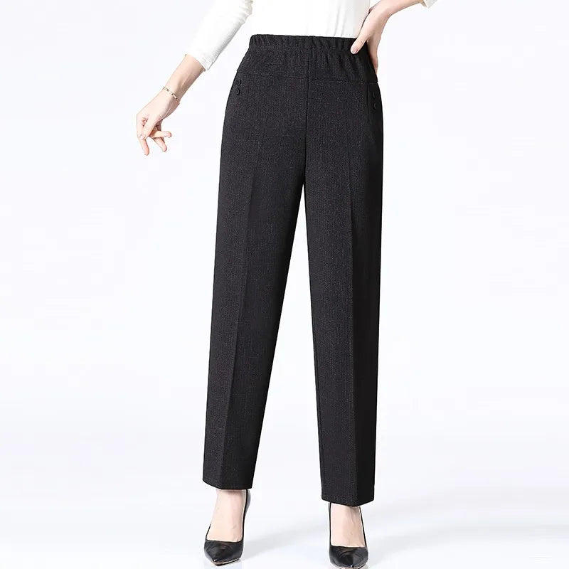 High Waist Fleece Trousers for Women