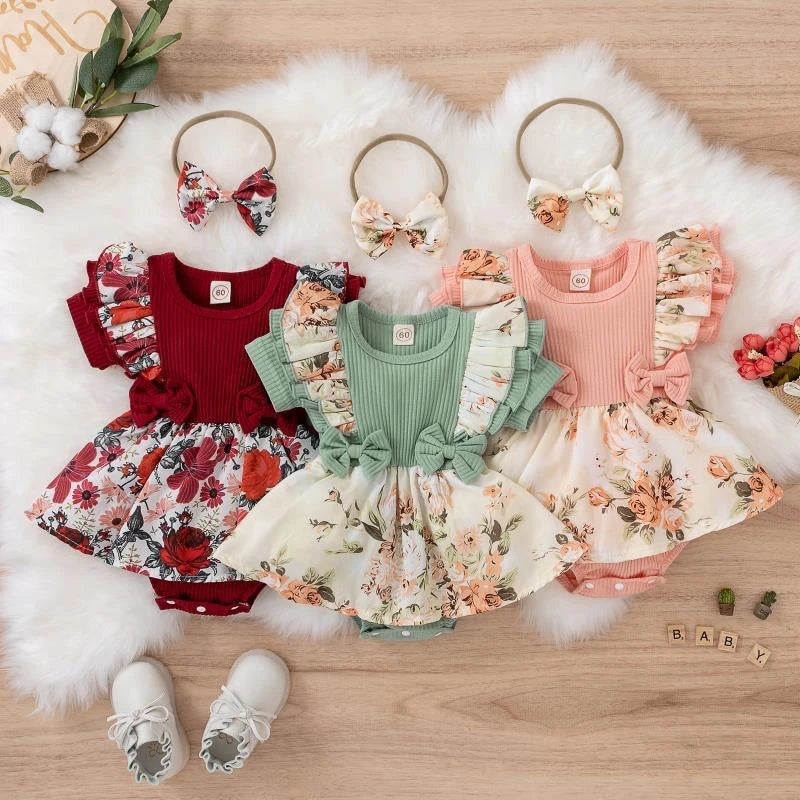 Vêtements d'été pour enfants - Robe d'été pour bébés filles