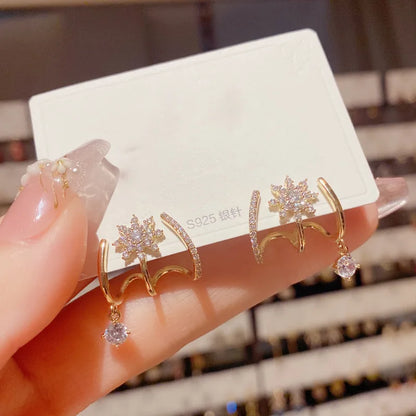 Boucles d'oreilles de luxe en zircon pour femmes