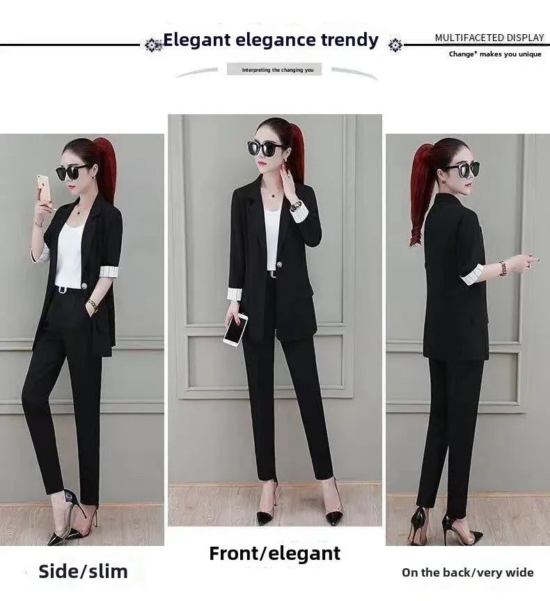 Women's Elegant High-End Feel Small Jacket 2-Piece Set