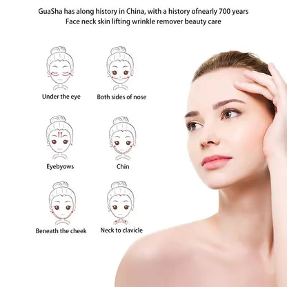 Outils de massage du visage Gua Sha naturels