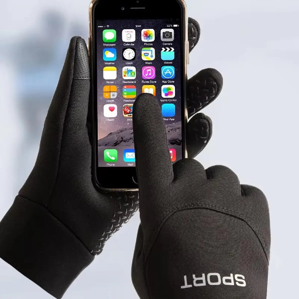 Warm Winter Biker Waterproof Gloves – Touchscreen