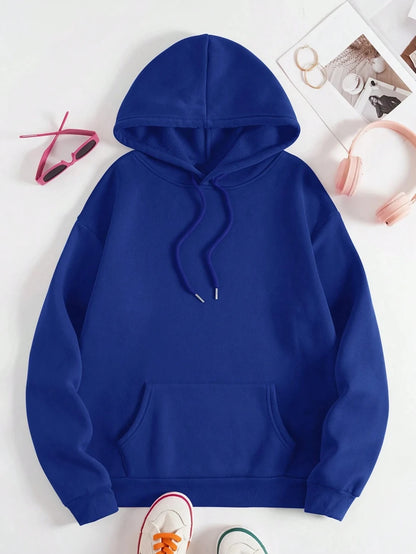 Unisex Long Seleve Warm Fleece Loose Oversized Hoodies