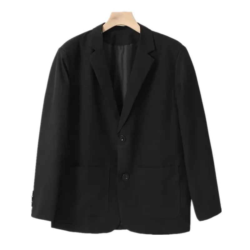 Frühlings-Slim-Fit-Blazer für Herren – Braun und Schwarz