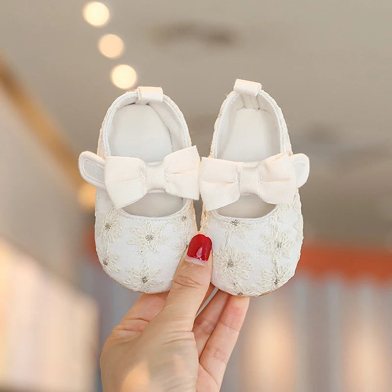 Süße weiße Spitze Baby Prinzessin Schuhe