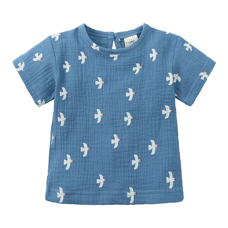 Freizeit-Set aus T-Shirt und Shorts mit Print für Kinder