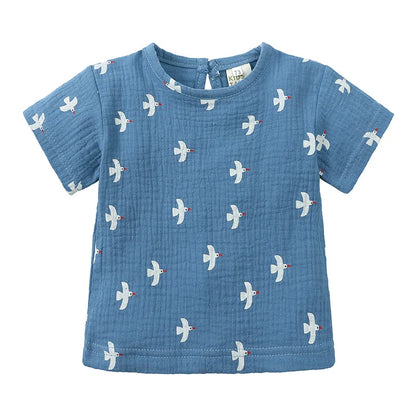 Freizeit-Set aus T-Shirt und Shorts mit Print für Kinder