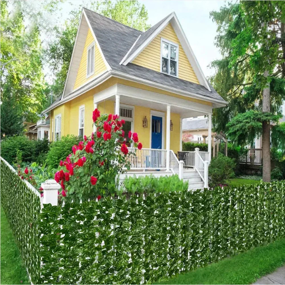 Panneaux de clôture de haie en faux lierre - Verdure artificielle