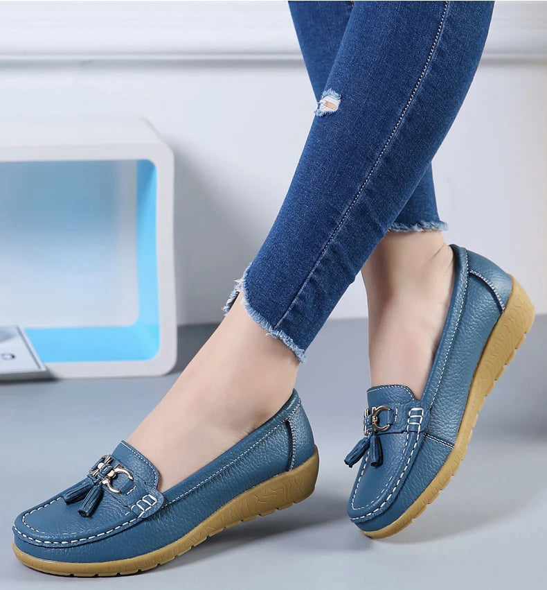 Mocassins décontractés à enfiler pour femmes