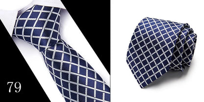 Handgefertigte blau-rot gestreifte Punktekrawatte für Männer