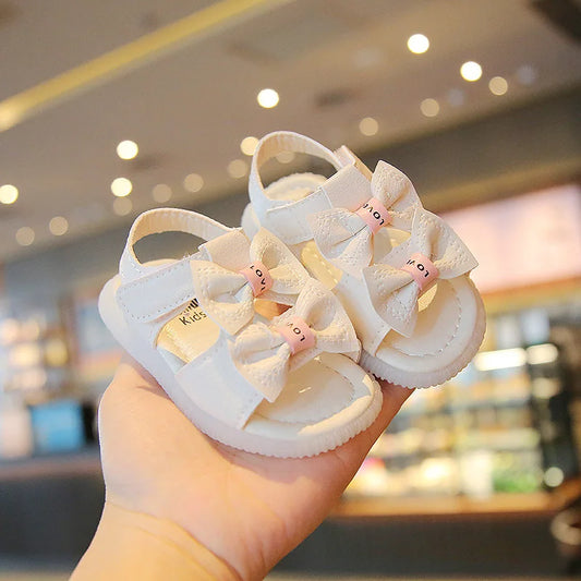 Korean Style Kawaii Bowtie Sandals for Toddlers