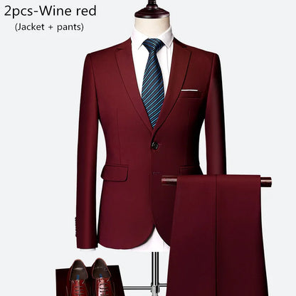 Men's 3-Piece Slim Fit Wedding Suit
