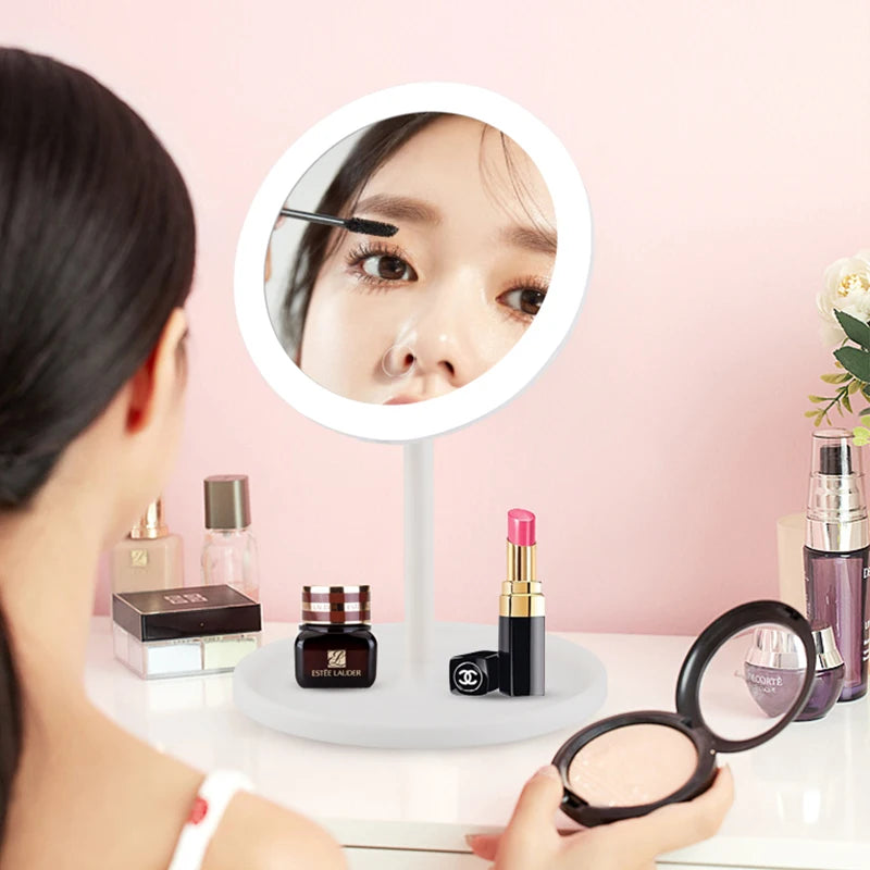 LED Lighted Magnification Vanity Mirror