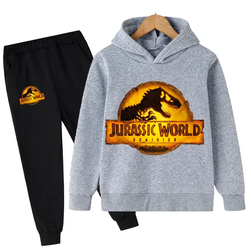 Kinder Dinosaurier Hoodies Hosen Set Jungen