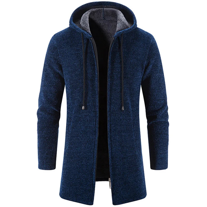 Men's  Autumn Winter Hot Warm Zipper Cardigan Sweaters