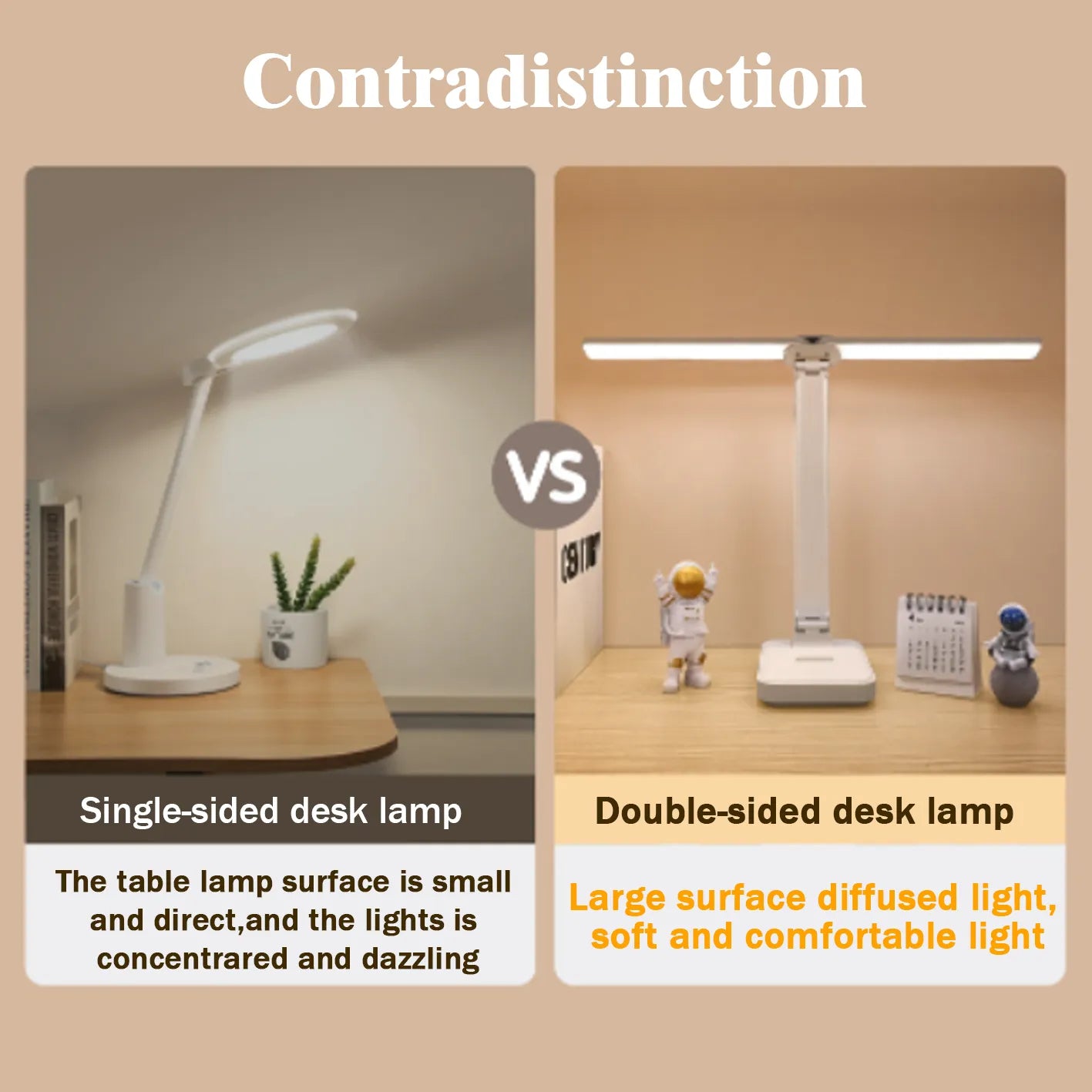 Lampe de bureau LED pliable - Rechargeable