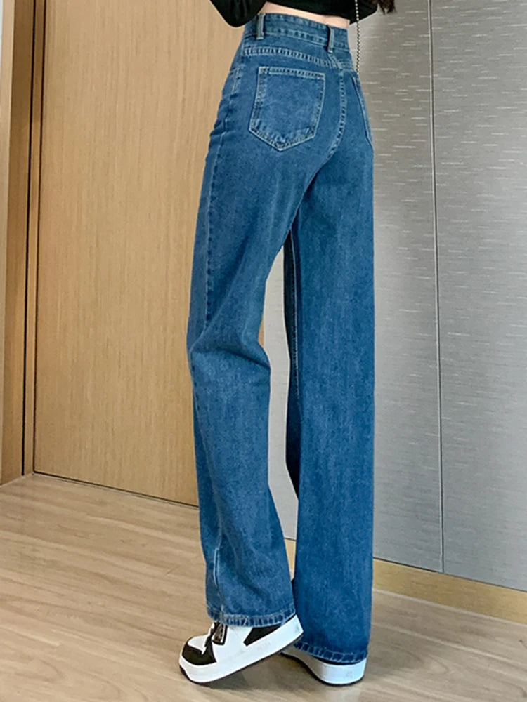 Trendy High Waist Oversized Mom Jeans for Women