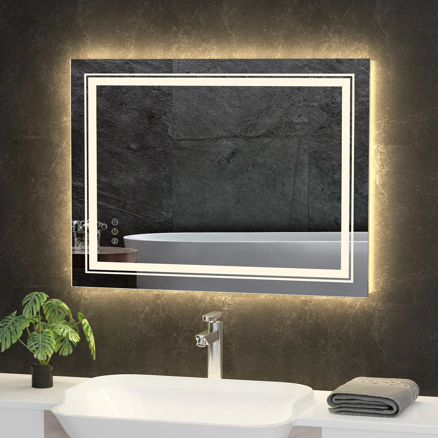 Anti Fog Lighted Bathroom Vanity Mirror