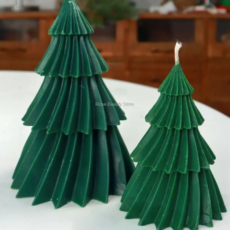 3D-Weihnachtsbaum-Silikonform zur Kerzenherstellung