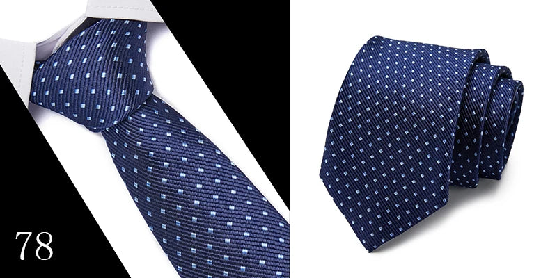 Handgefertigte blau-rot gestreifte Punktekrawatte für Männer