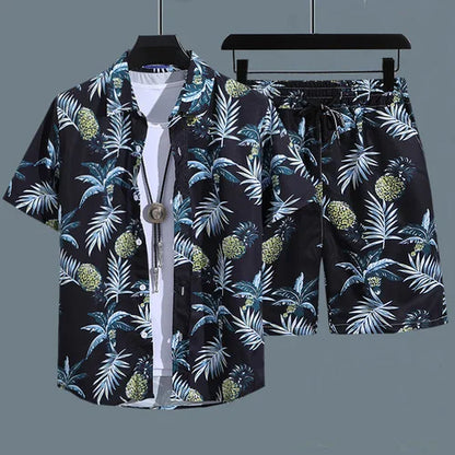 Chemise hawaïenne à manches courtes pour homme