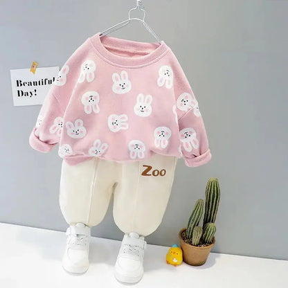 Children's Long Sleeve Cartoon Sports Set