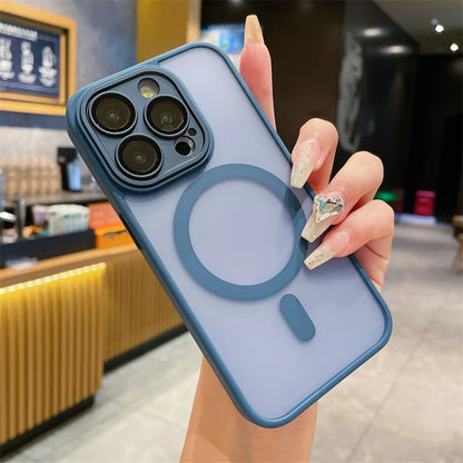 Transparente magnetische Magsafe-Hülle für kabelloses Laden