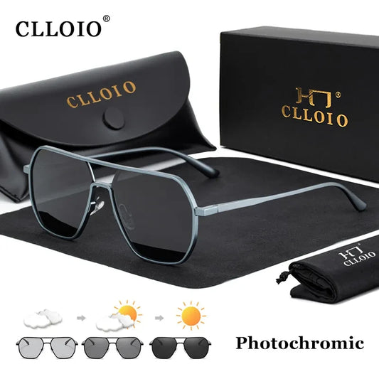 Aluminum Photochromic Polarized Anti-glare Driving sunglasses