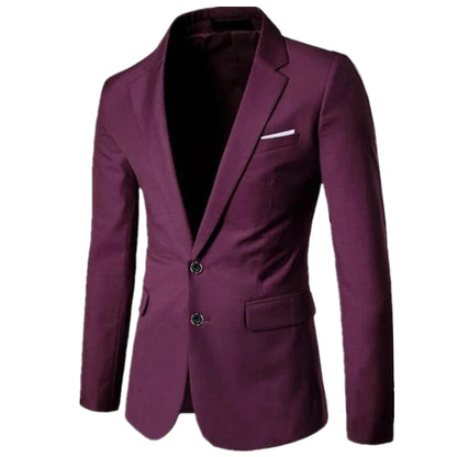 Blazer de costume d'affaires de haute qualité pour hommes - 9 couleurs