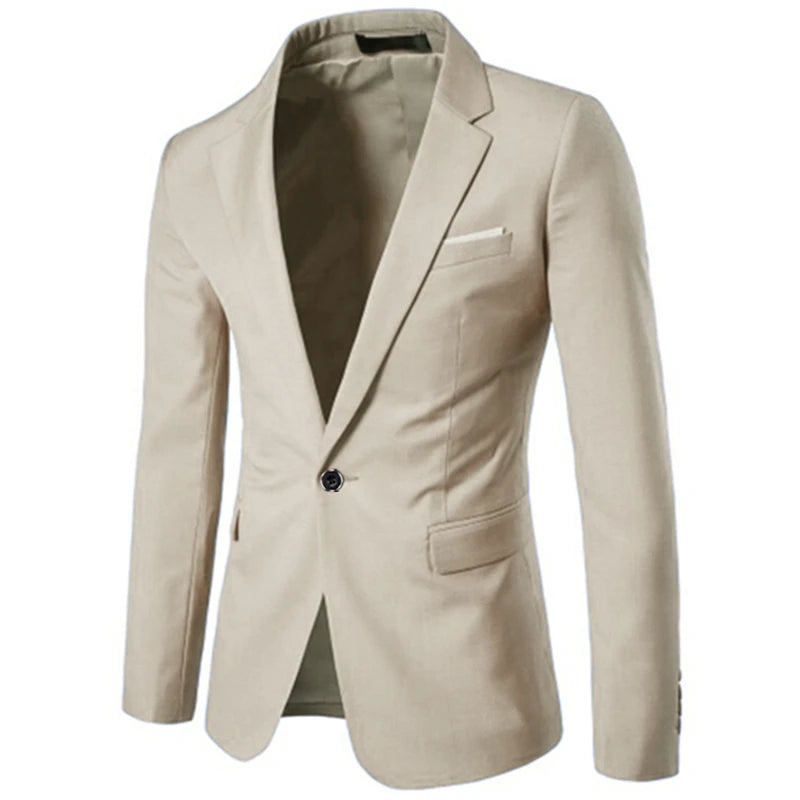 Men's High-Quality Business Suit Blazer - 9 Colors