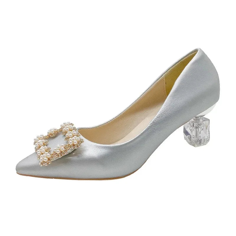 Women's Thin High Heeled Wedding Shoes
