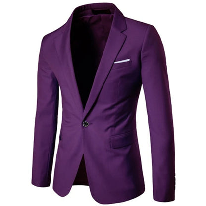 Blazer de costume d'affaires de haute qualité pour hommes - 9 couleurs