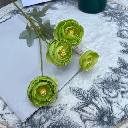 4 Köpfe Seidenpfingstrosenstrauß Künstliche Blumen