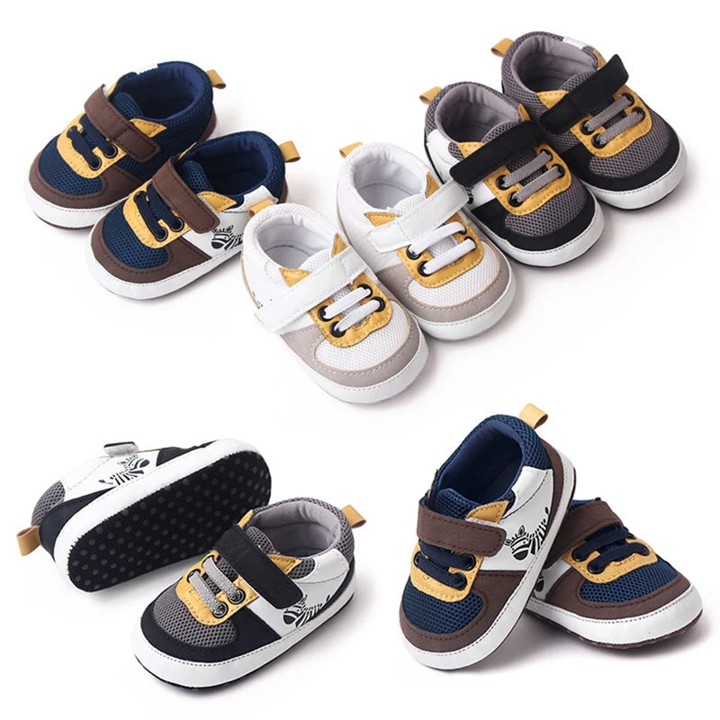 Newborn Boy Shoes Soft Sole Walkers