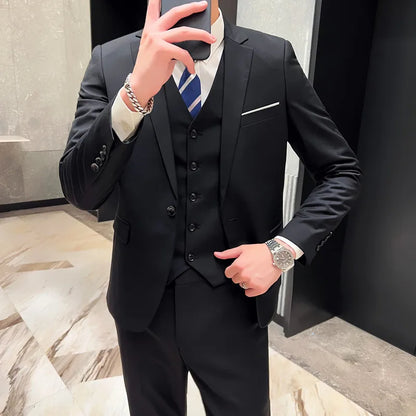 Business Wedding suit -  Banquet Handsome Men's 3-piece Set