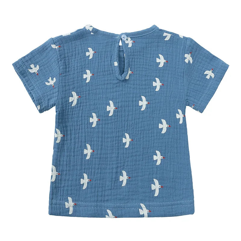 Freizeit-Set aus T-Shirt und Shorts mit Print für Kinder