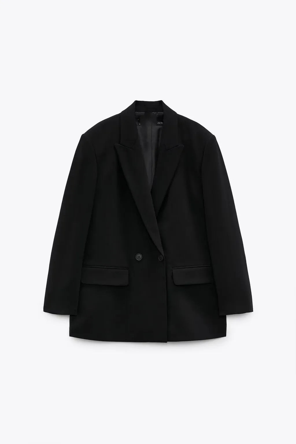 Blazer croisé à manches longues et revers pour femme