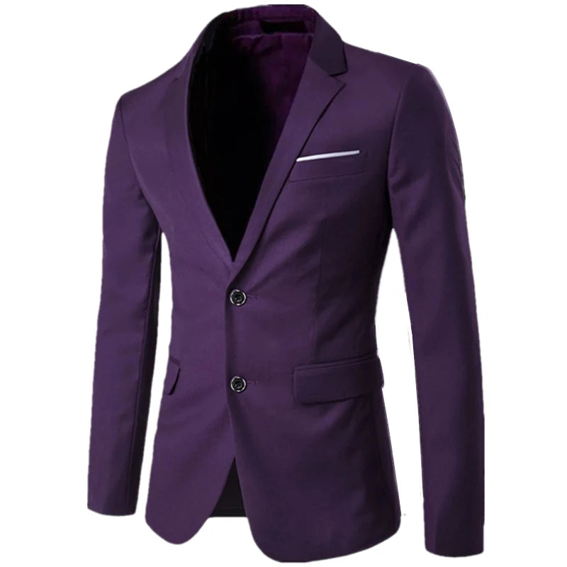 Men's High-Quality Business Suit Blazer - 9 Colors