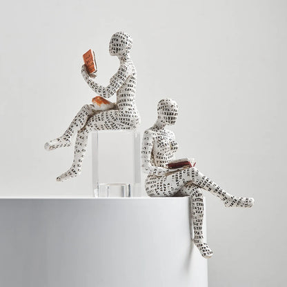 Scholar's Resin Decoration - Modern Office Accents