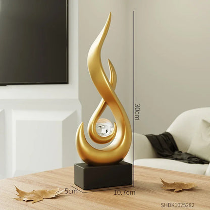 Living Room Decoration Abstract Sculpture Ceramic Statue Home Decoration Accessories