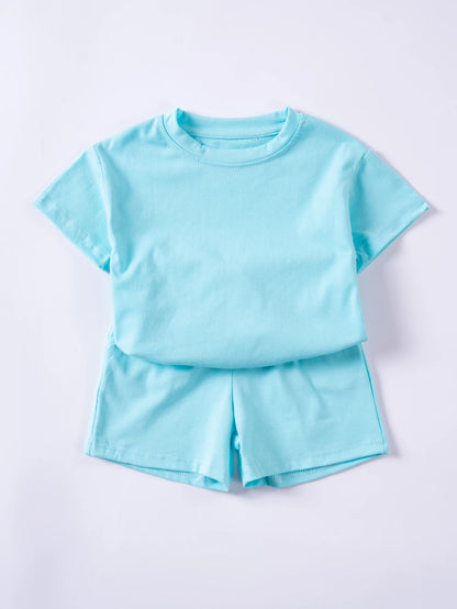 Kid's Short Seleve Sports Style T-shirts Outfits