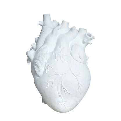 Heart Vase Human Statue Decorative Gift Container