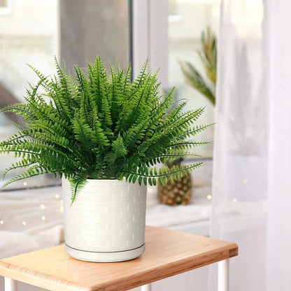 Artificial Persian Ferns Green Leaves Flower Decor