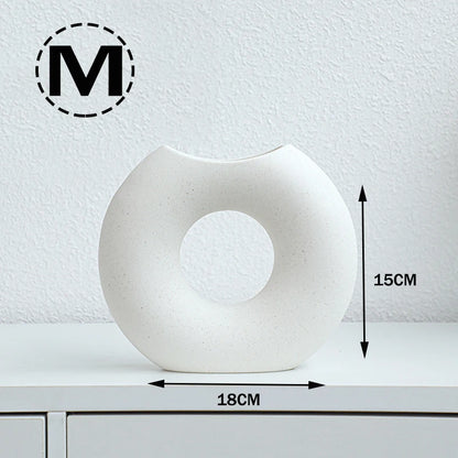 Nordic Style Ceramic Flower Vase Art