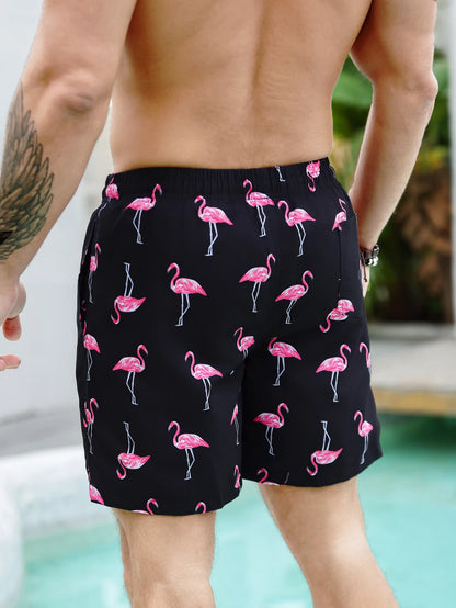 Firebird – Gefütterte Strandshorts mit Farbverlauf
