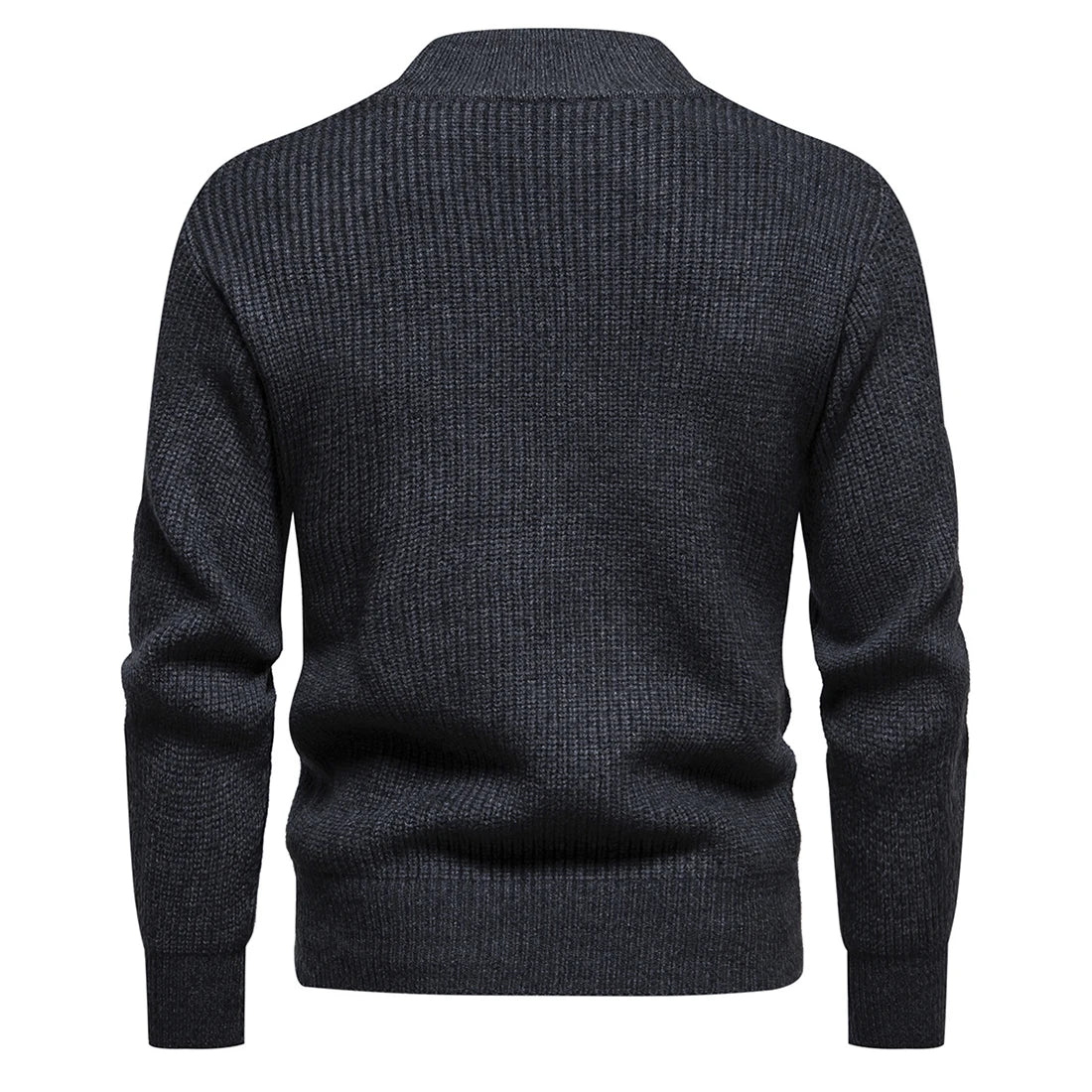 Herren Winter Strickpullover mit Rundhalsausschnitt - Rollkragen