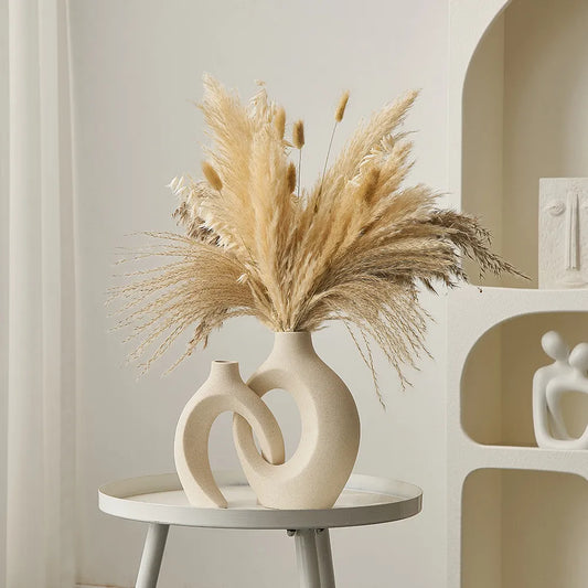 Ceramic Flower Vases  - Home Decor Shelf Accessories