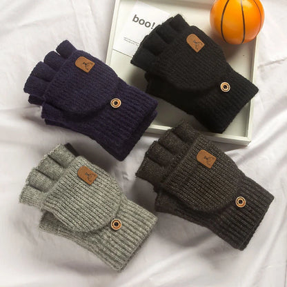 Gants tricotés sans doigts – Gants d'hiver chauds pour écran tactile
