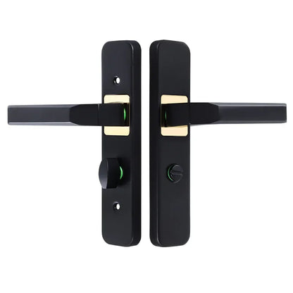 Schlüsselloses schwarzes Badezimmerschloss mit Zungengriff