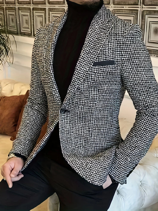 Kilobird Pattern Blazer-Elegant for Any Occasion